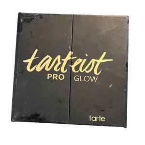 Tarte Tarteist Pro Glow Highlight & Contour Palette 6 Shades Black Gold Case